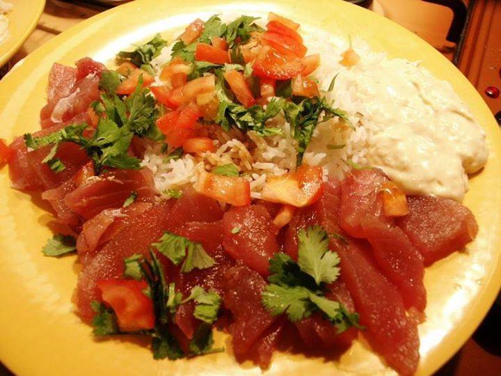 Salade de thon cru à la japonaise