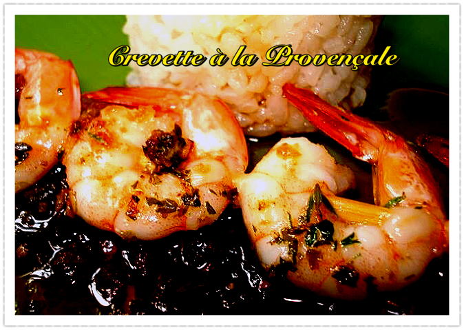 Brochettes de crevettes sauce provençale